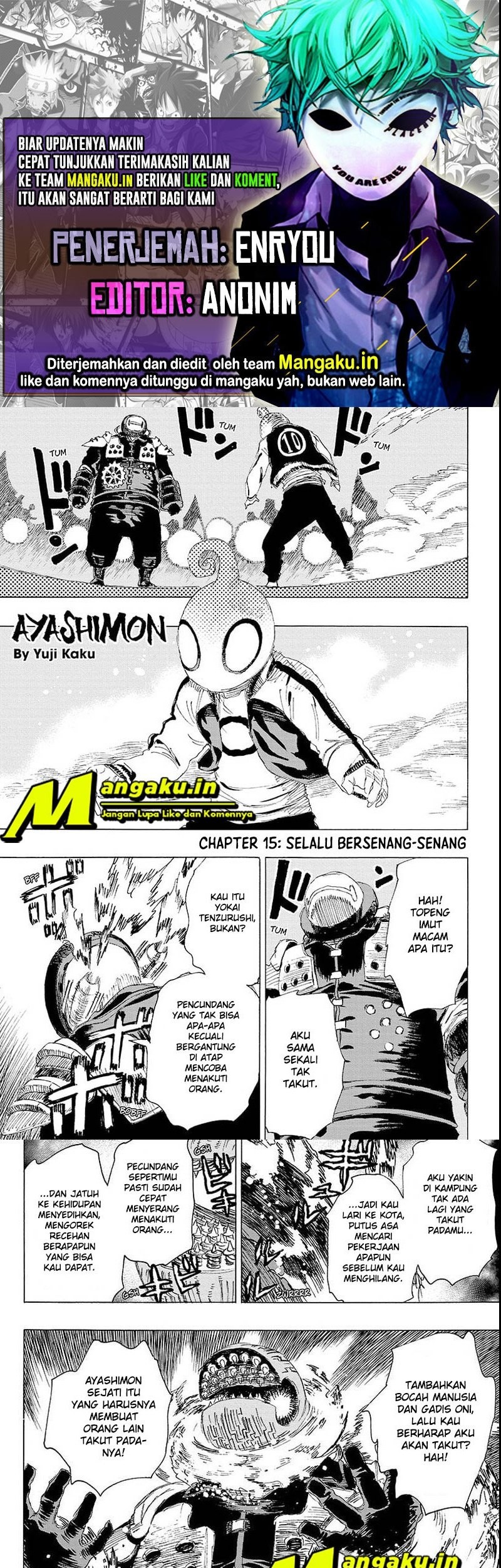 Komik Ayashimon Chapter 15 gambar nomor 1