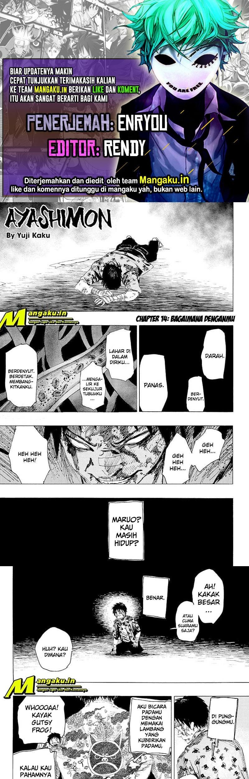 Komik Ayashimon Chapter 14 gambar nomor 1