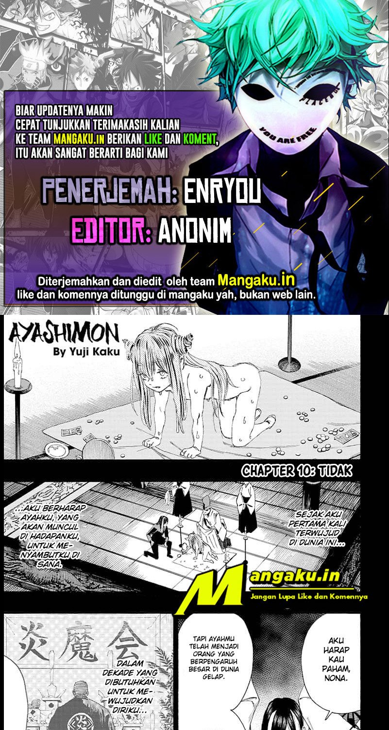 Komik Ayashimon Chapter 10 gambar nomor 1
