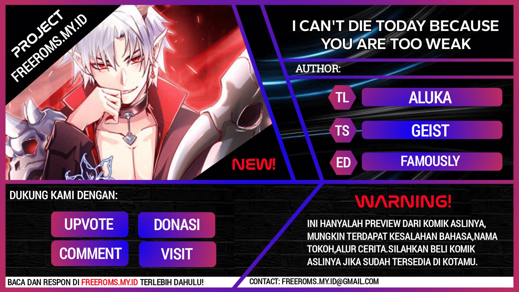 Komik I Can’t Die Today Because You Are Too Weak Chapter 04 gambar nomor 1