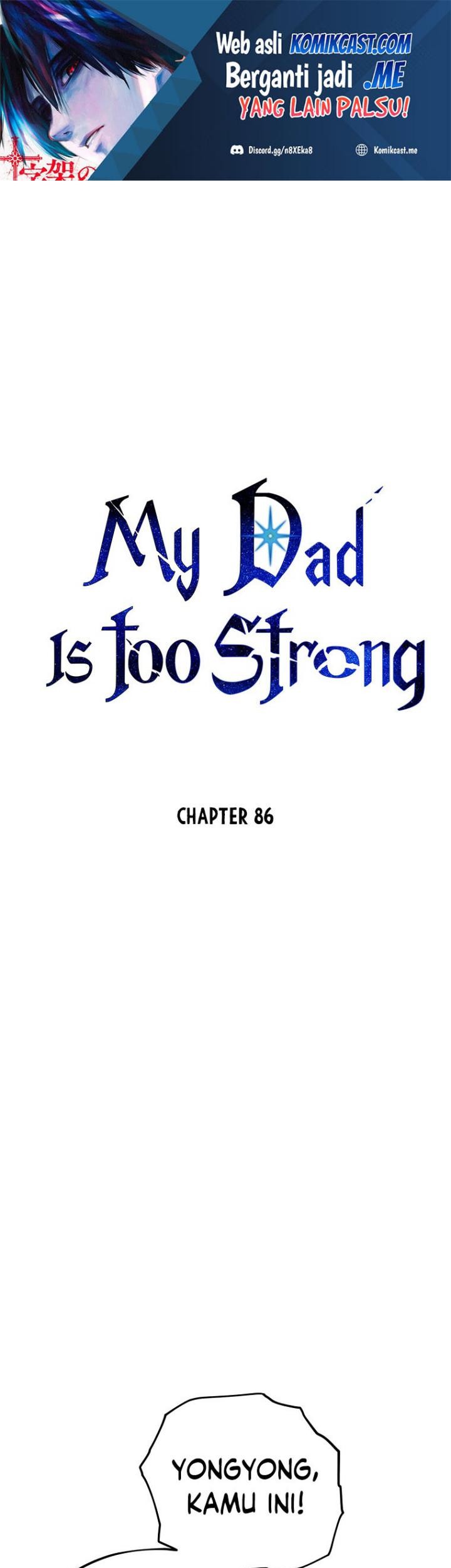 Manhwa My Dad Is Too Strong Chapter 86 gambar nomor 2