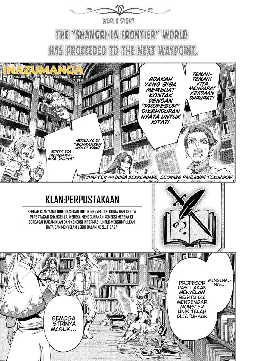 Manga Shangri-La Frontier ~ Kusoge Hunter, Kamige ni Idoman to su~ Chapter 44 gambar nomor 2