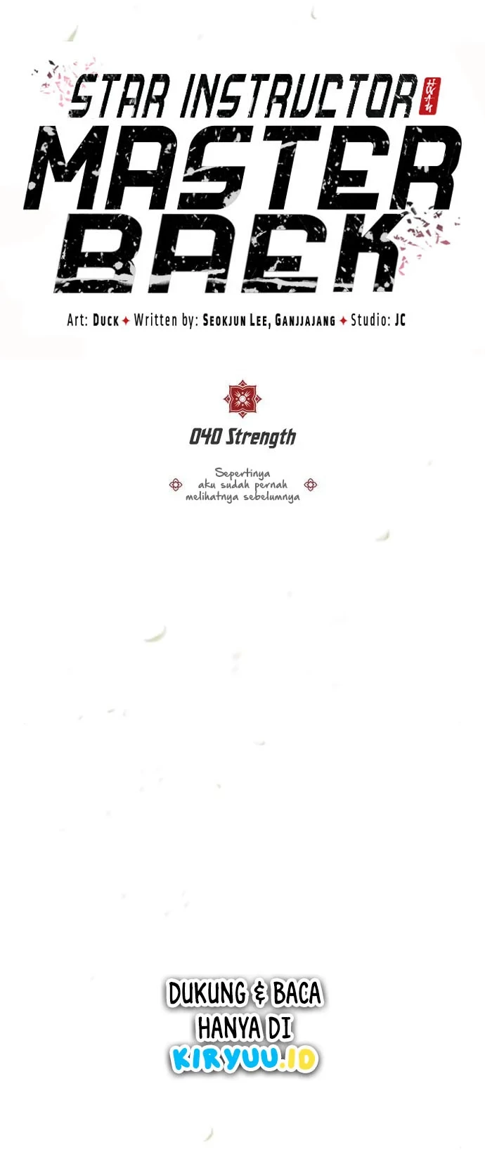 Number One Star Instructor Master Baek Chapter 40 Gambar 5