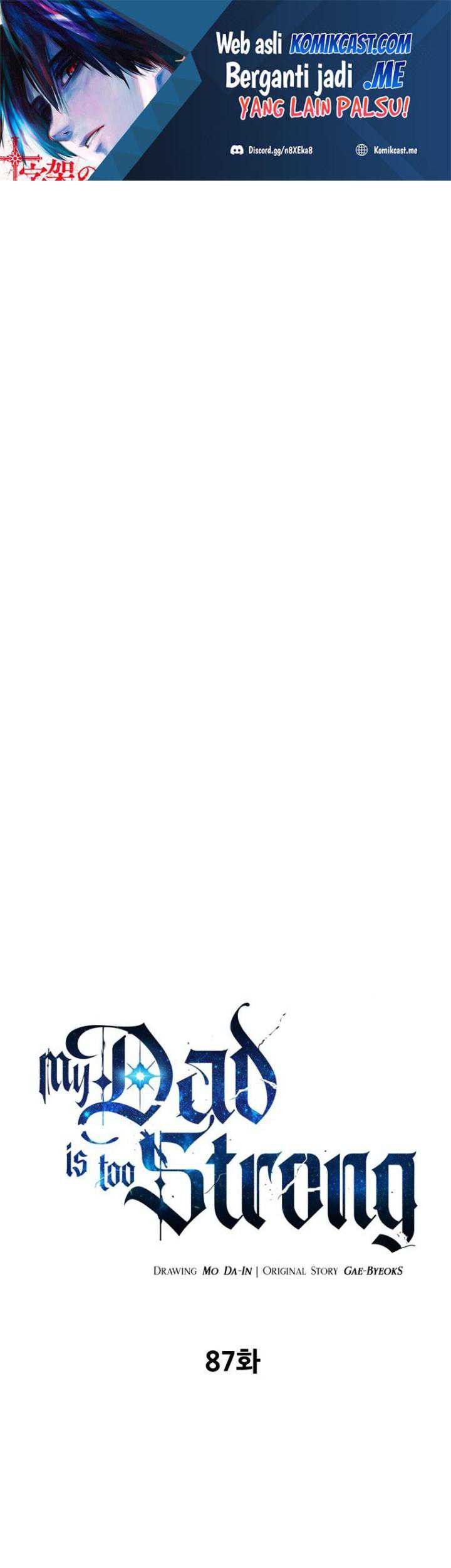 Manhwa My Dad Is Too Strong Chapter 87 gambar nomor 2