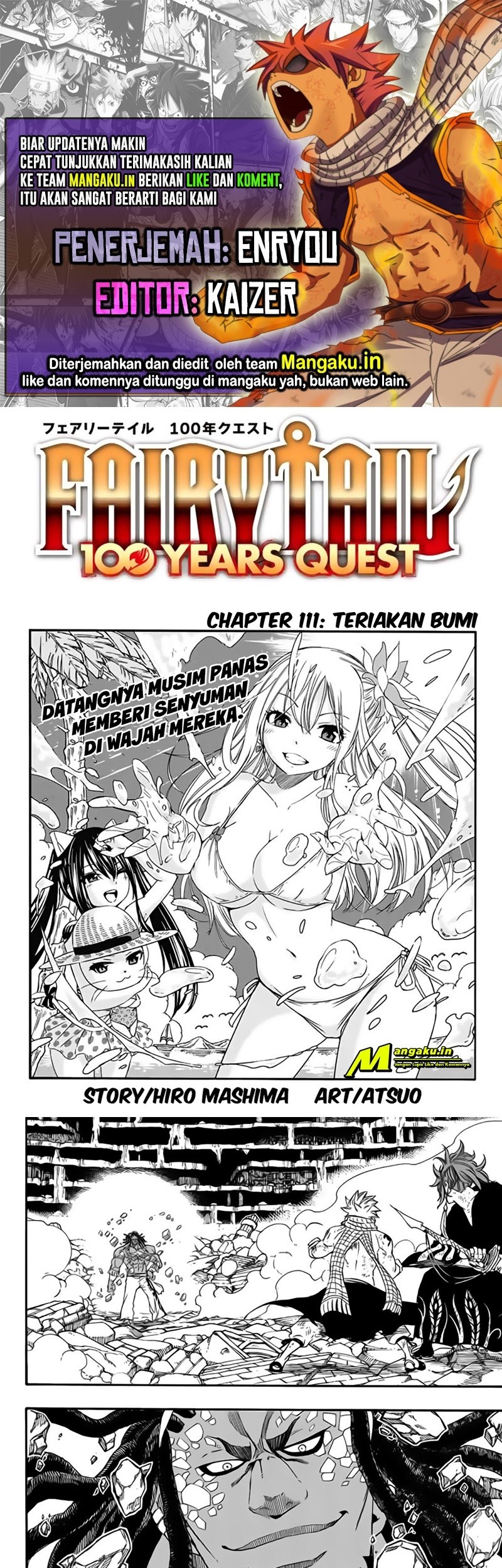 Komik Fairy Tail: 100 Years Quest Chapter 111 gambar nomor 1
