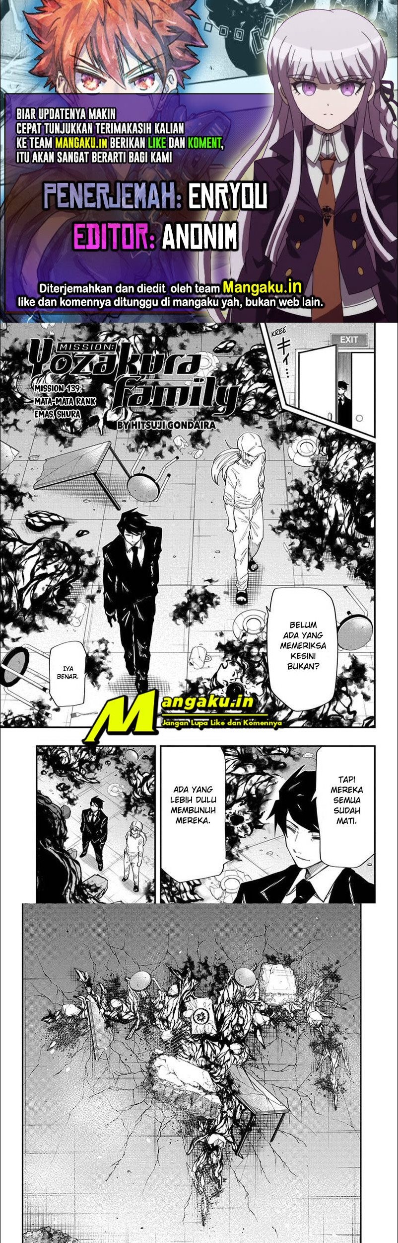 Komik Mission: Yozakura Family Chapter 139 gambar nomor 1