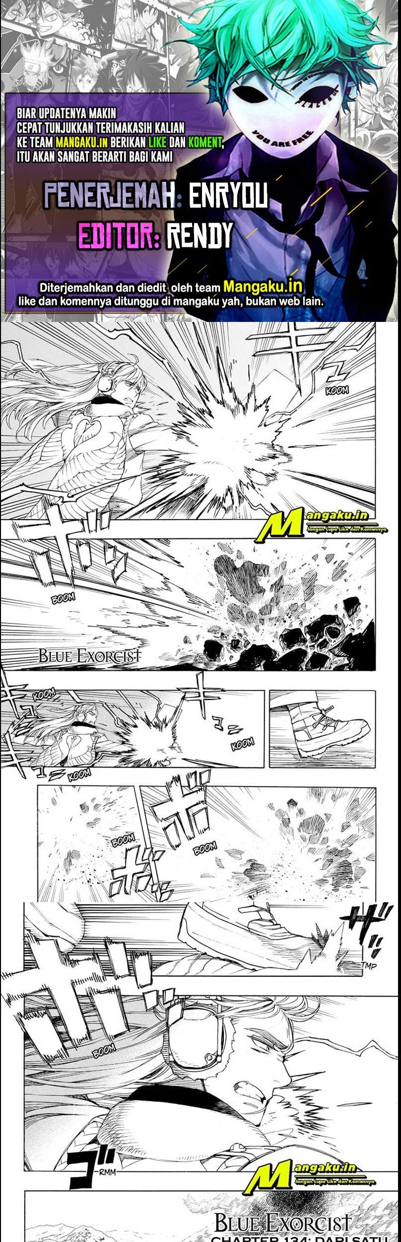 Komik Ao no Exorcist Chapter 134.1 gambar nomor 1