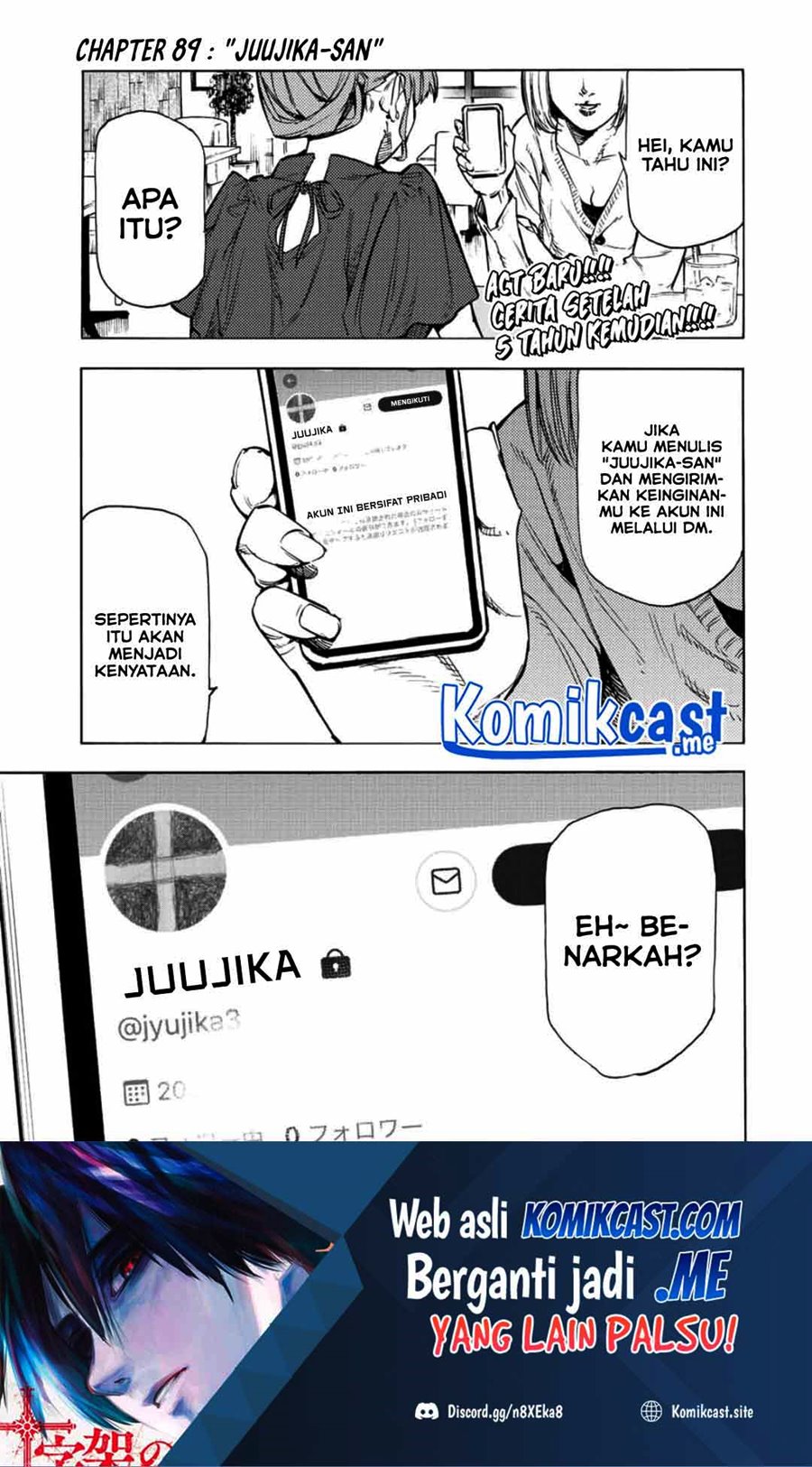 Manga Juujika no Rokunin Chapter 89 gambar nomor 2