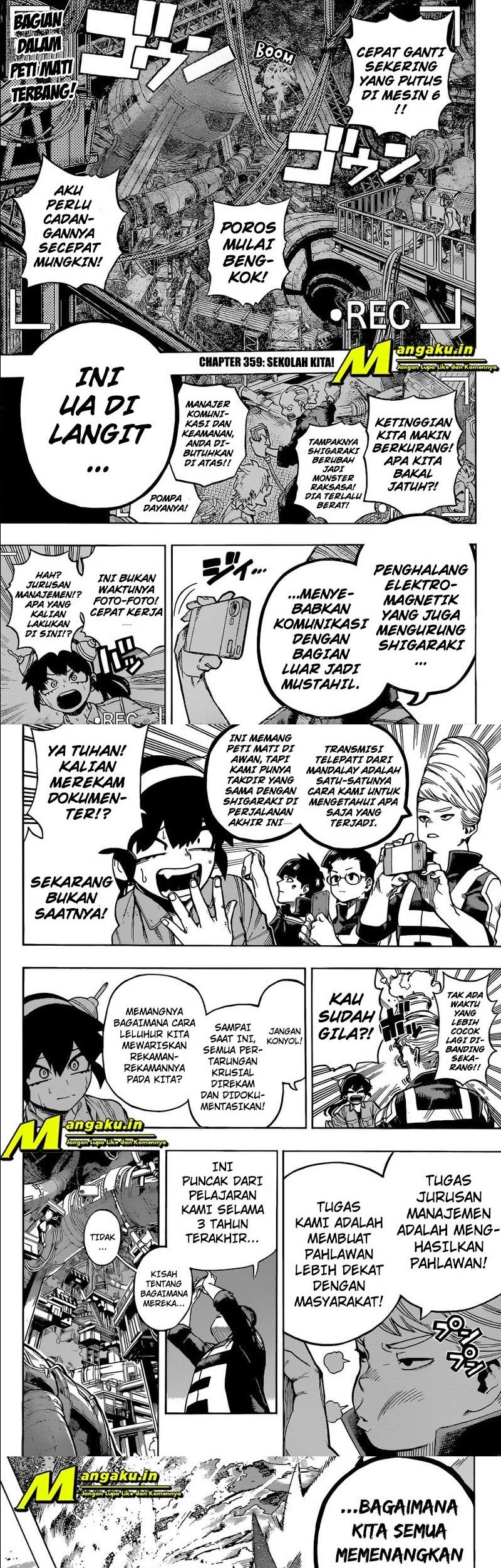 Boku no Hero Academia Chapter 359 Gambar 4