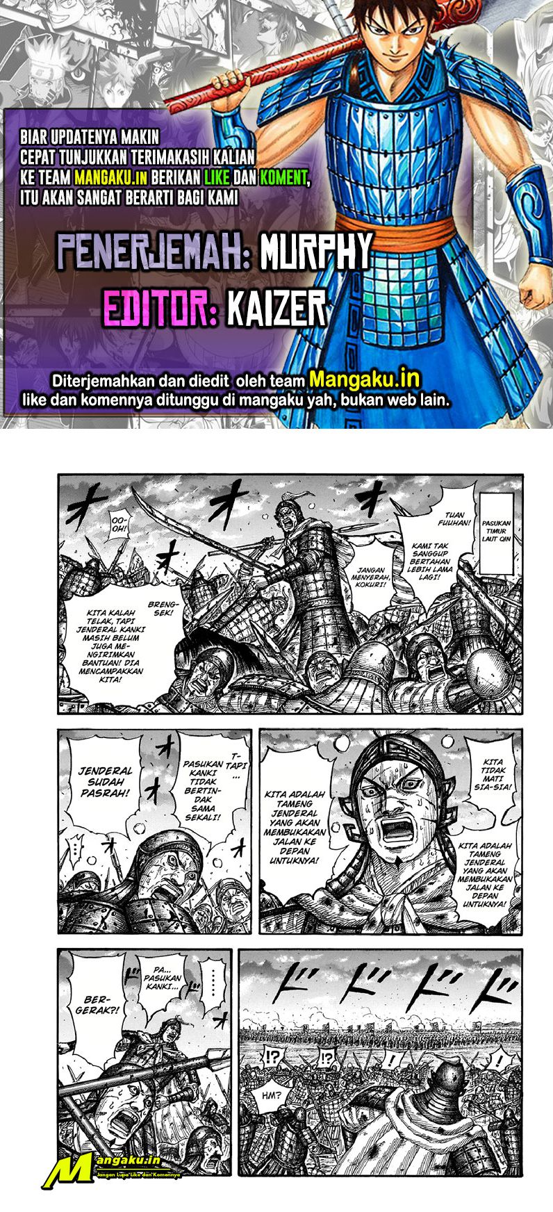 Komik Kingdom Chapter 725 gambar nomor 1