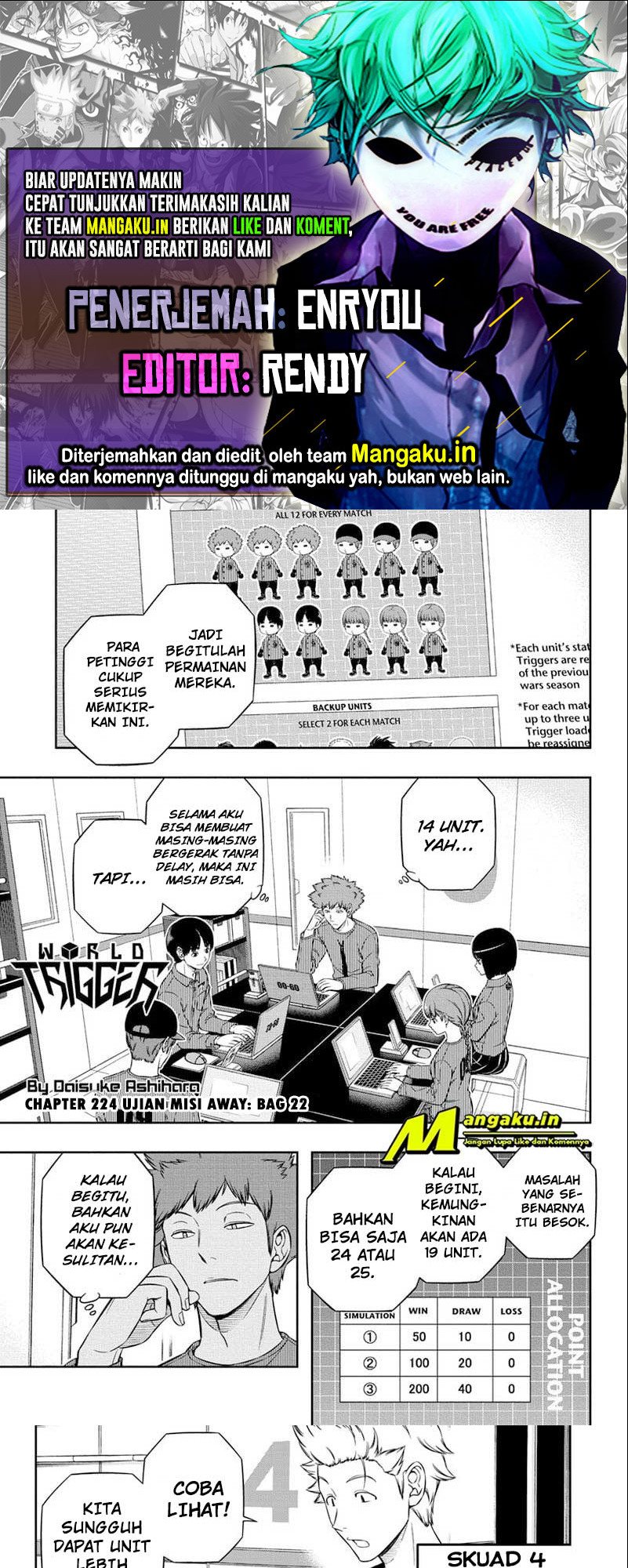 Komik World Trigger Chapter 224 gambar nomor 1