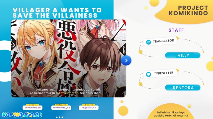 Komik Villager A Wants to Save the Villainess no Matter What! Chapter 08 gambar nomor 1