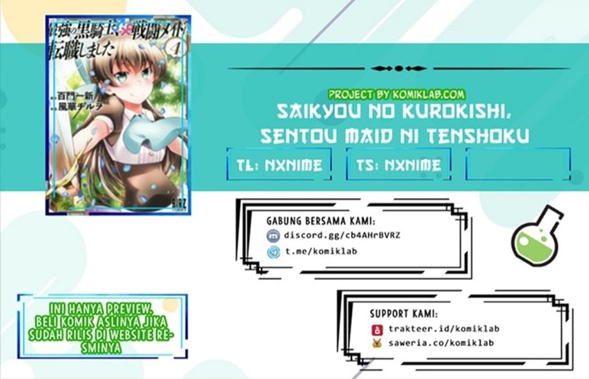 Komik Saikyou no Kurokishi Sentou Maid ni Tenshoku shimashita Chapter 07 gambar nomor 1