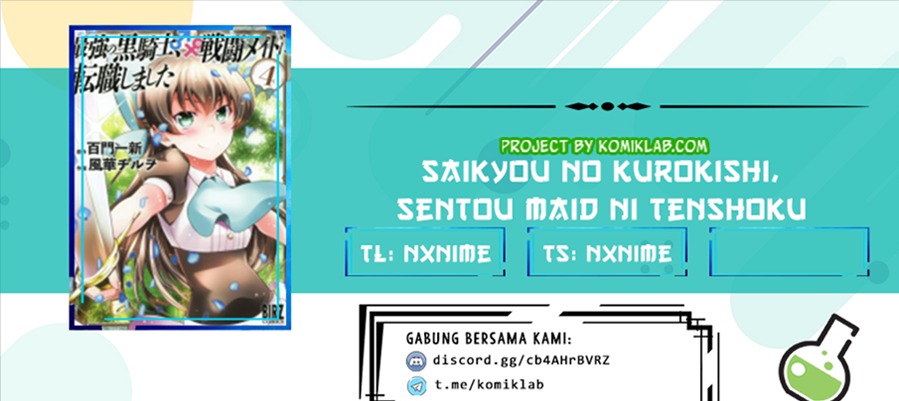 Komik Saikyou no Kurokishi Sentou Maid ni Tenshoku shimashita Chapter 06 gambar nomor 1