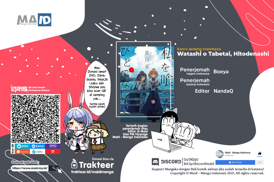 Komik Watashi o Tabetai, Hitodenashi Chapter 05 gambar nomor 1