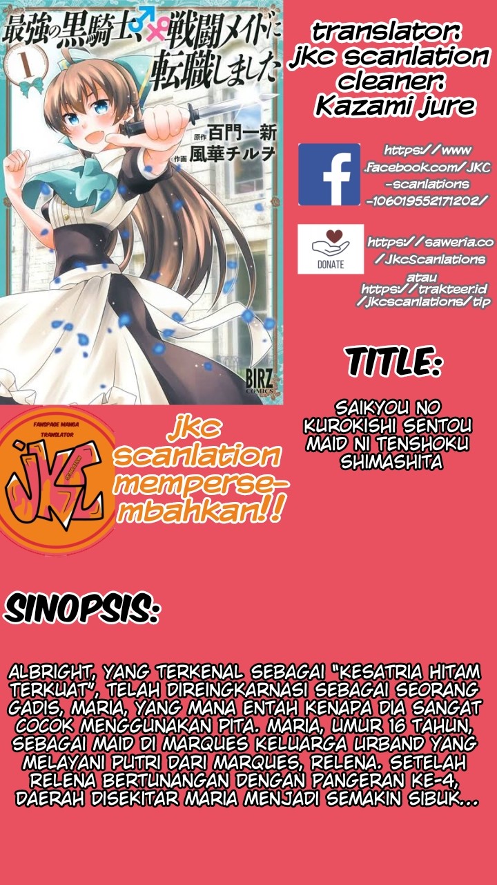 Komik Saikyou no Kurokishi Sentou Maid ni Tenshoku shimashita Chapter 09 gambar nomor 1