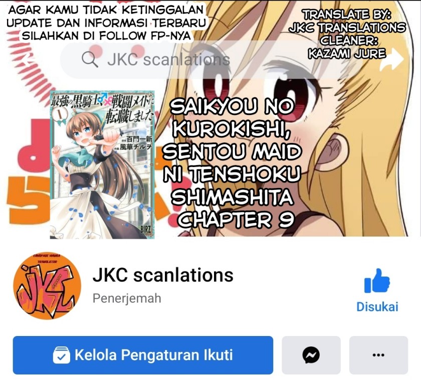 Saikyou no Kurokishi Sentou Maid ni Tenshoku shimashita Chapter 09 Gambar 29
