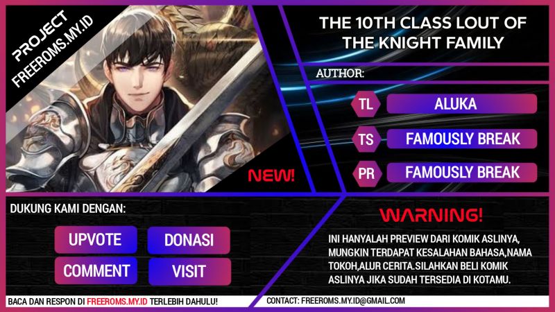 Komik The 10th Class Lout of the Knight Family Chapter 02 gambar nomor 1