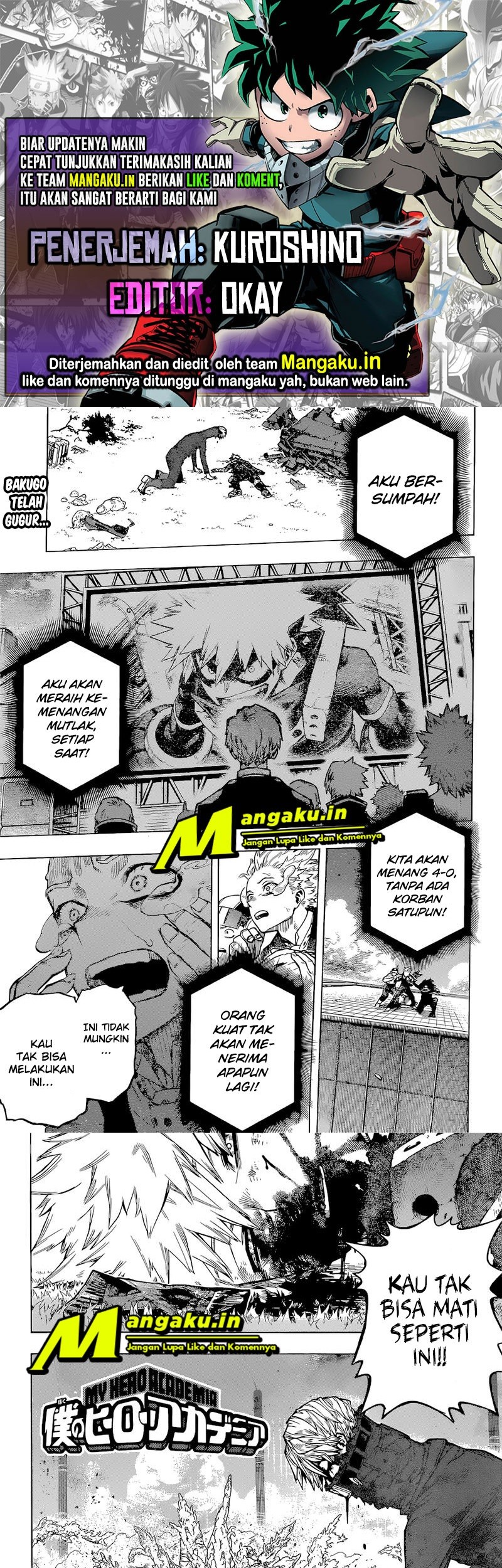 Komik Boku no Hero Academia Chapter 363 gambar nomor 1