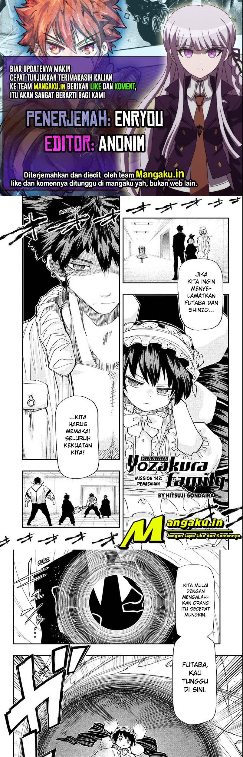 Komik Mission: Yozakura Family Chapter 142 gambar nomor 1