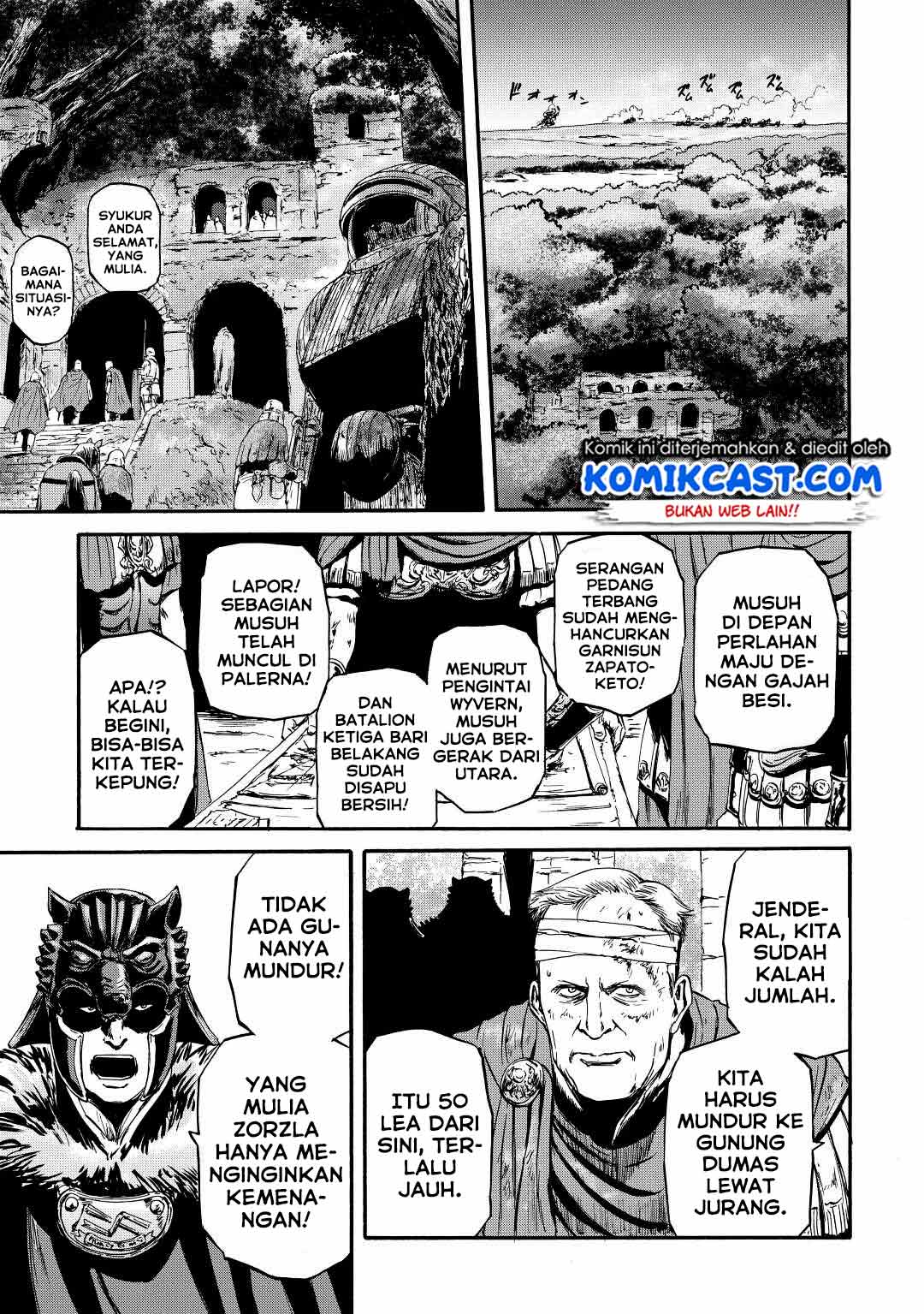 Gate – Jietai Kare no Chi nite Kaku Tatakeri Chapter 115 Gambar 25