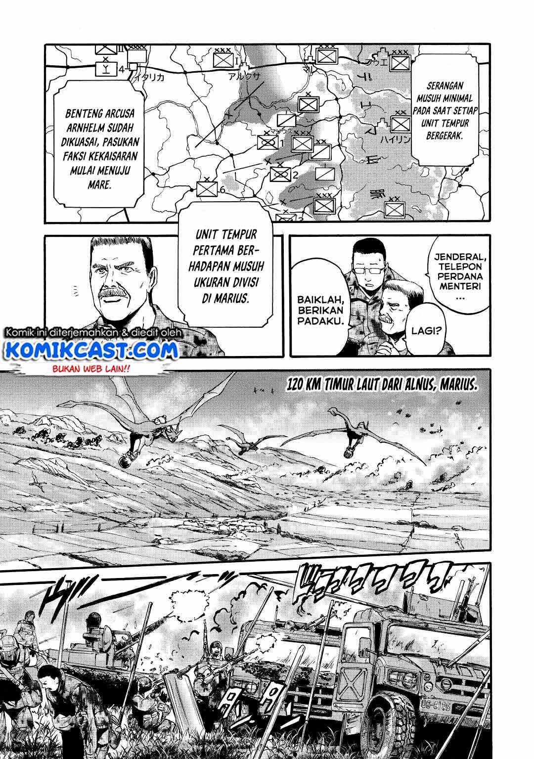 Gate – Jietai Kare no Chi nite Kaku Tatakeri Chapter 115 Gambar 28