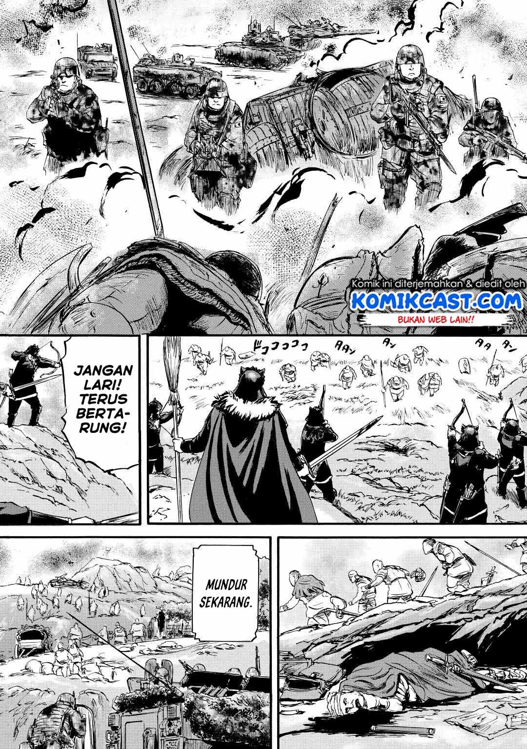 Gate – Jietai Kare no Chi nite Kaku Tatakeri Chapter 115 Gambar 37