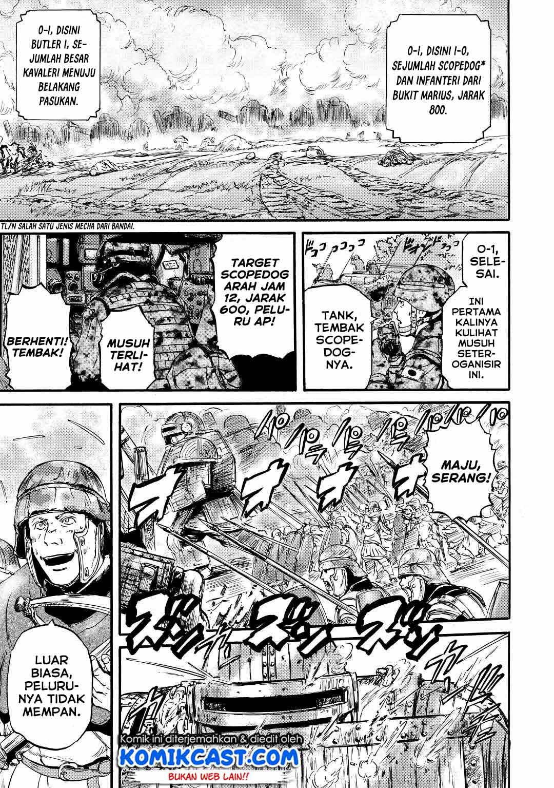 Gate – Jietai Kare no Chi nite Kaku Tatakeri Chapter 115 Gambar 33