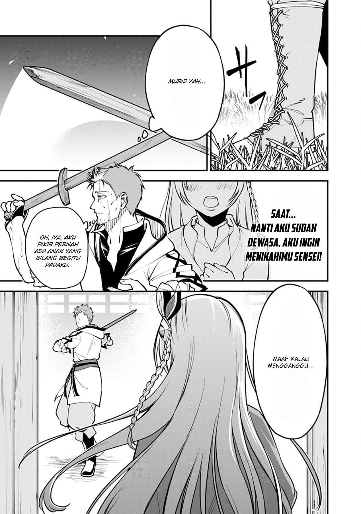 Katainaka no Ossan, Kensei ni Naru ~tada no inaka no kenjutsu shihan datta no ni, taisei shita deshi-tachi ga ore wo hottekurenai ken~ Chapter 01 Gambar 14