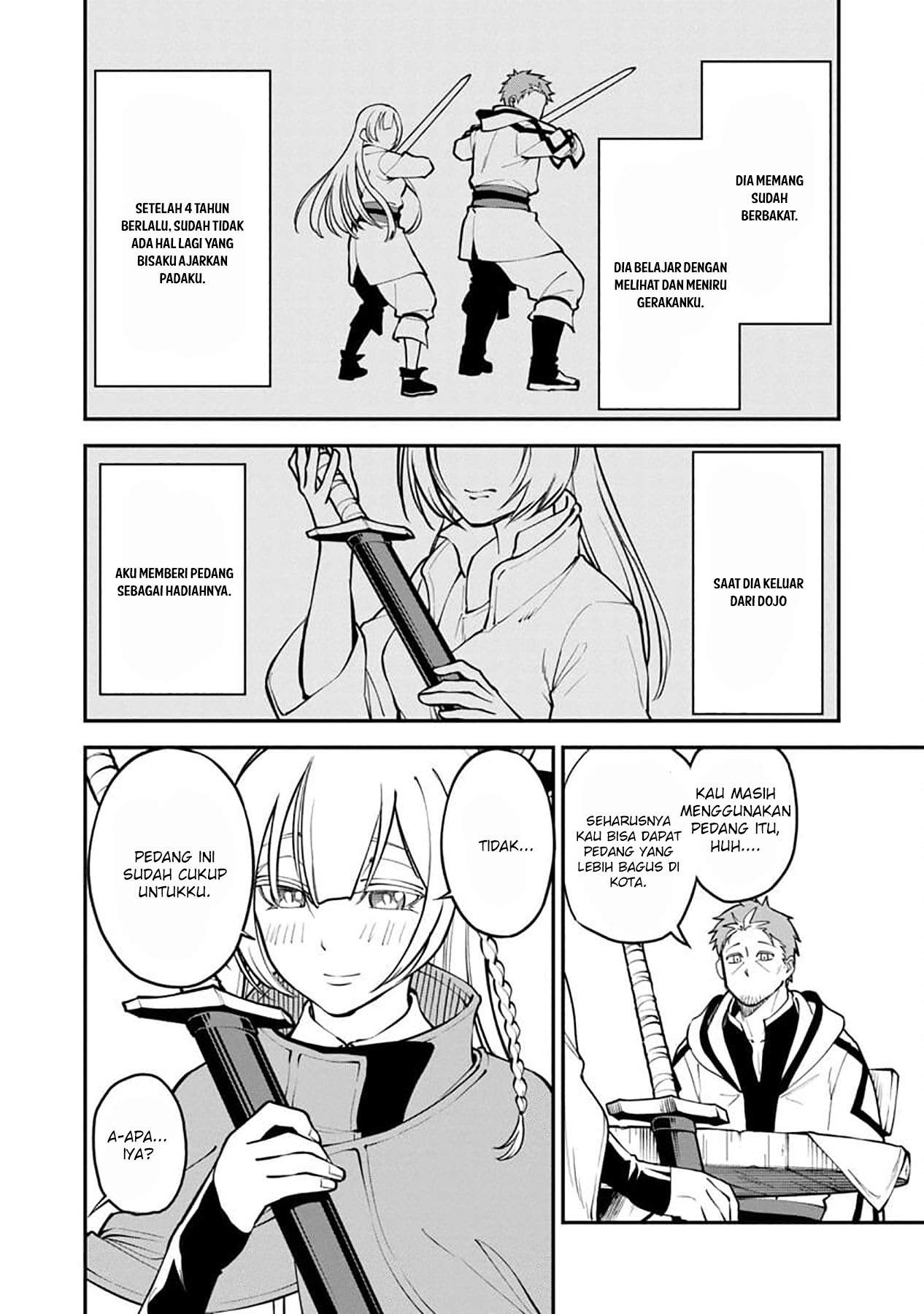 Katainaka no Ossan, Kensei ni Naru ~tada no inaka no kenjutsu shihan datta no ni, taisei shita deshi-tachi ga ore wo hottekurenai ken~ Chapter 01 Gambar 17