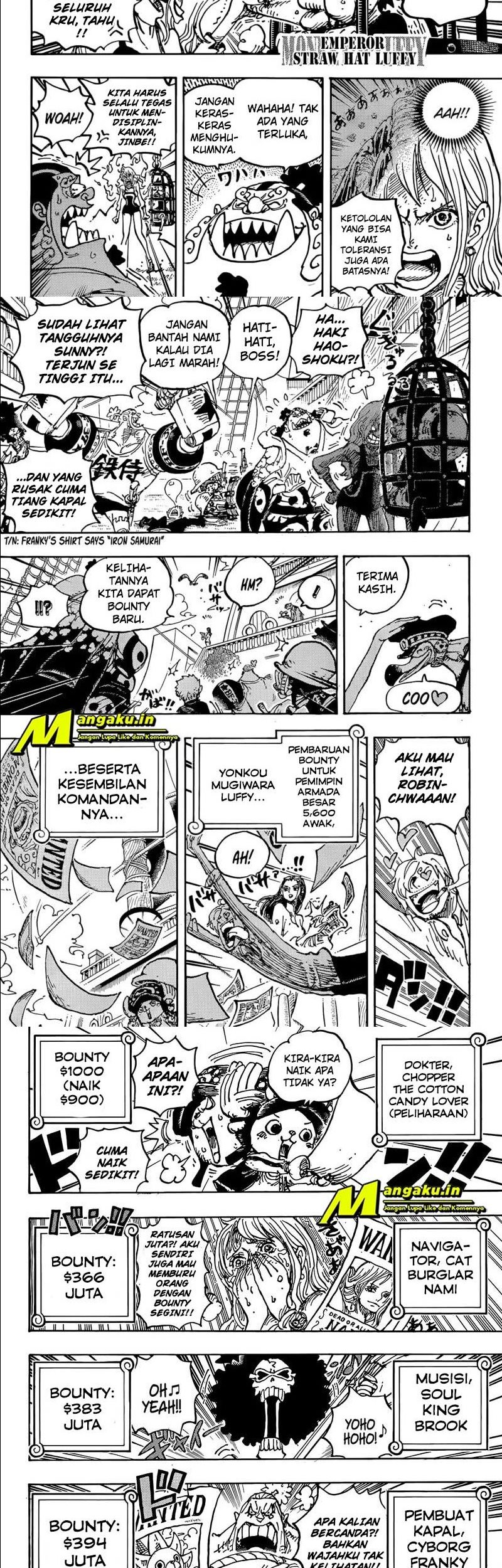 Manga One Piece Chapter 1058 gambar nomor 2