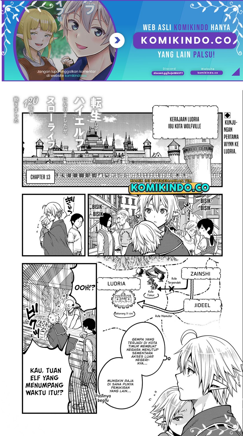 Manga Tensei Shite High Elf ni Narimashitaga, Slow Life wa 120-nen de Akimashita Chapter 13 gambar nomor 2