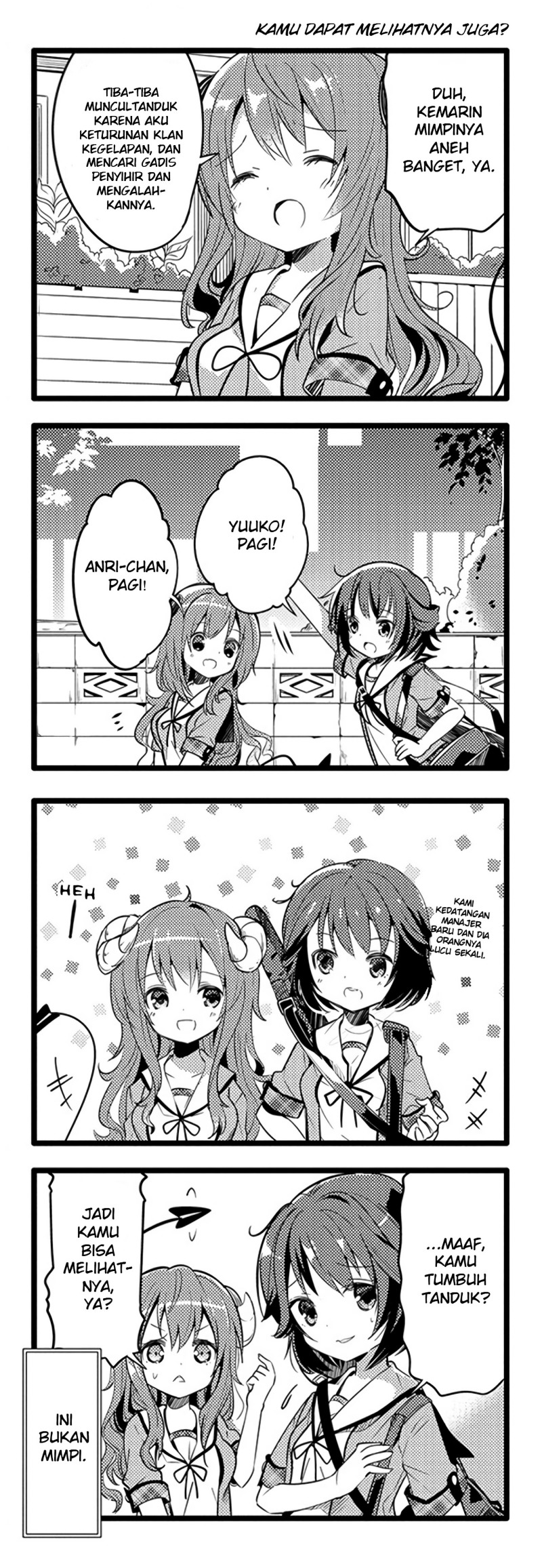 Manga Machikado Mazoku Chapter 02 gambar nomor 2