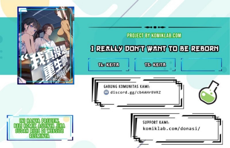 Komik I Really Don’t Want to Be Reborn Chapter 04 gambar nomor 1