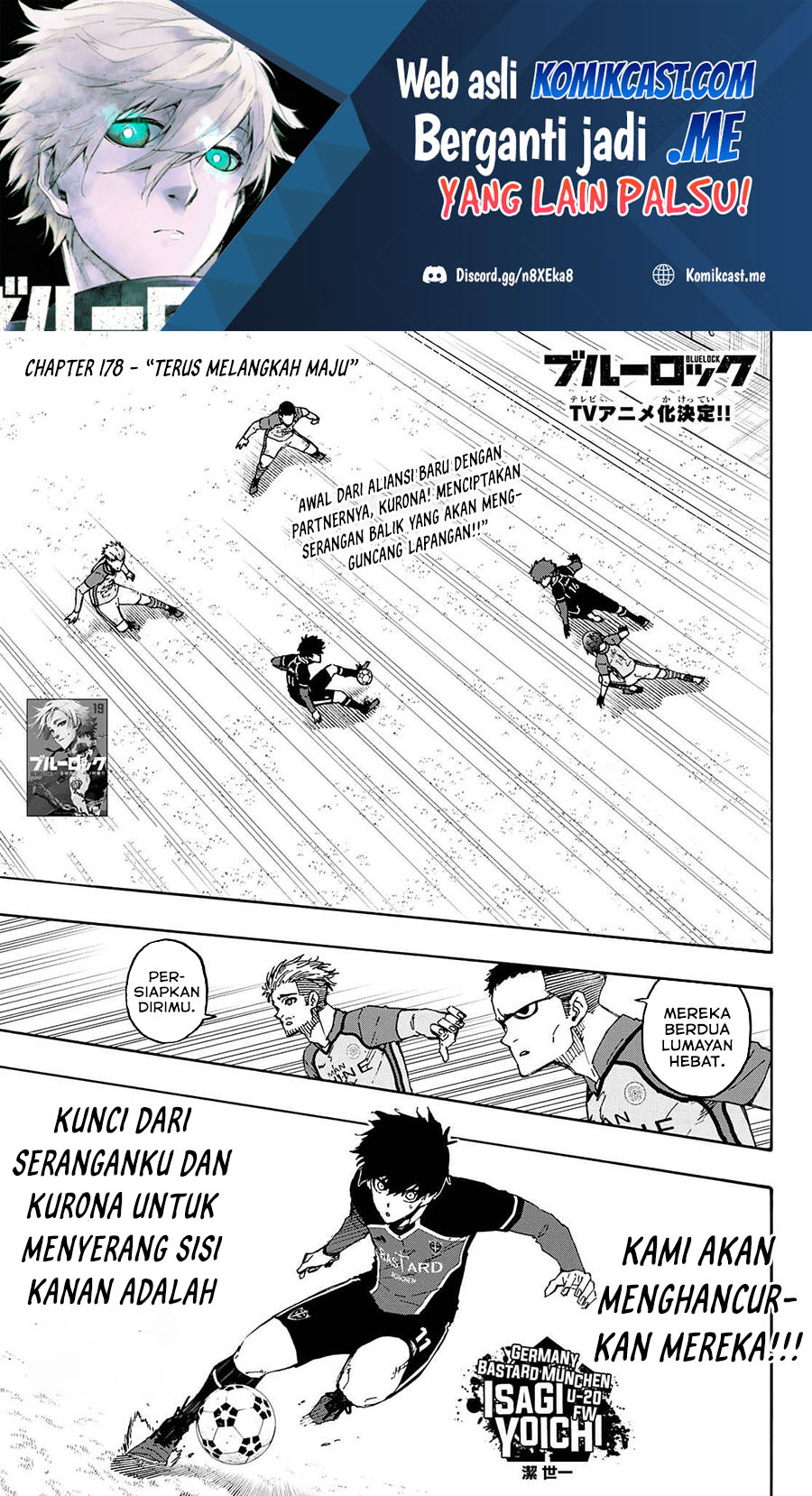 Manga Blue Lock Chapter 178 gambar nomor 2