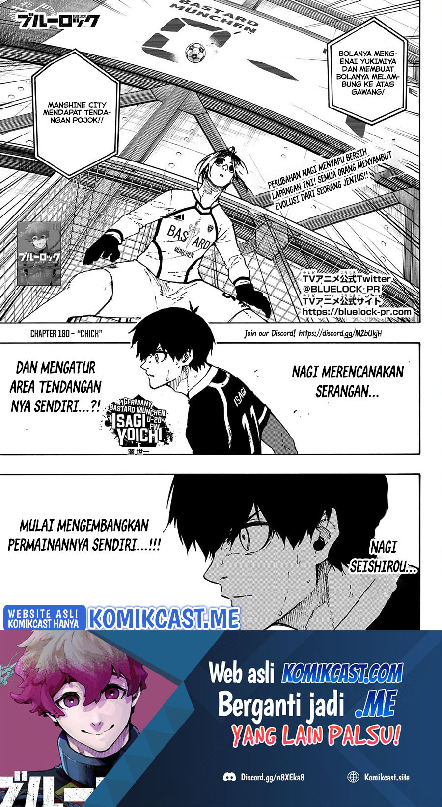 Manga Blue Lock Chapter 180 gambar nomor 2