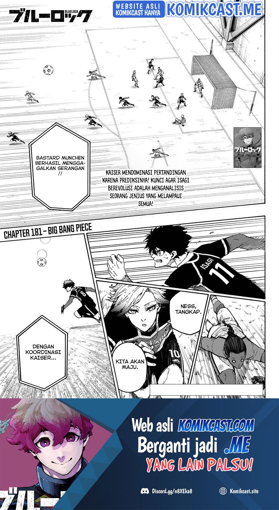 Manga Blue Lock Chapter 181 gambar nomor 2