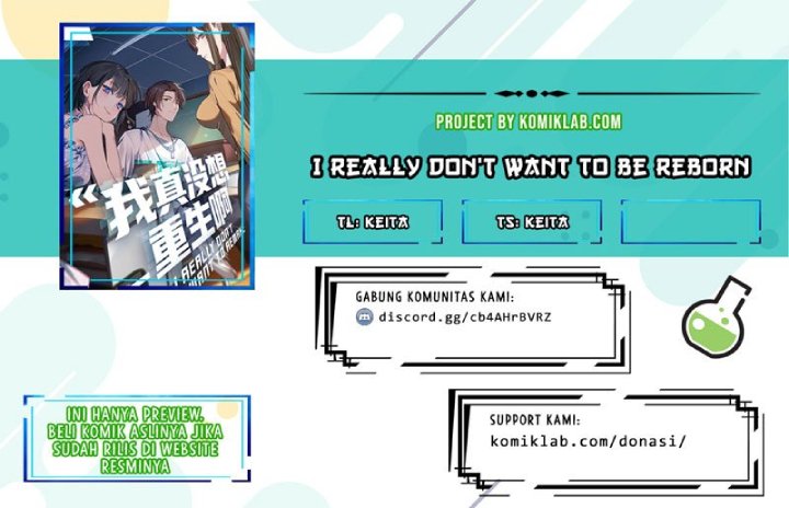 Komik I Really Don’t Want to Be Reborn Chapter 05 gambar nomor 1