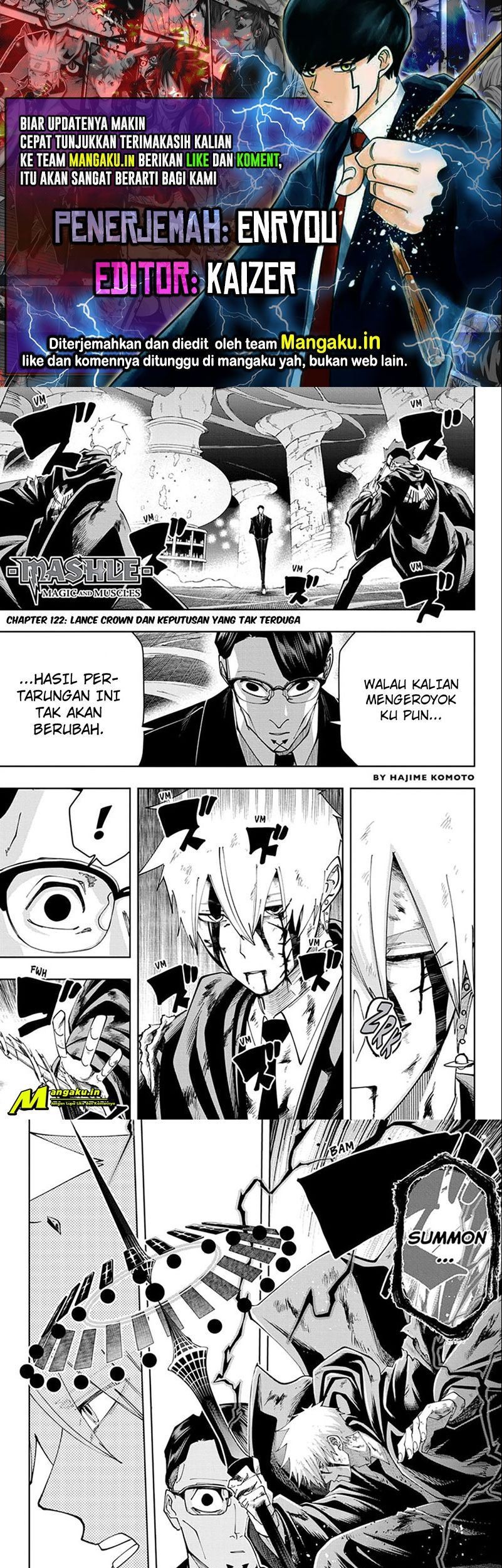 Komik Mashle: Magic and Muscles Chapter 122 gambar nomor 1