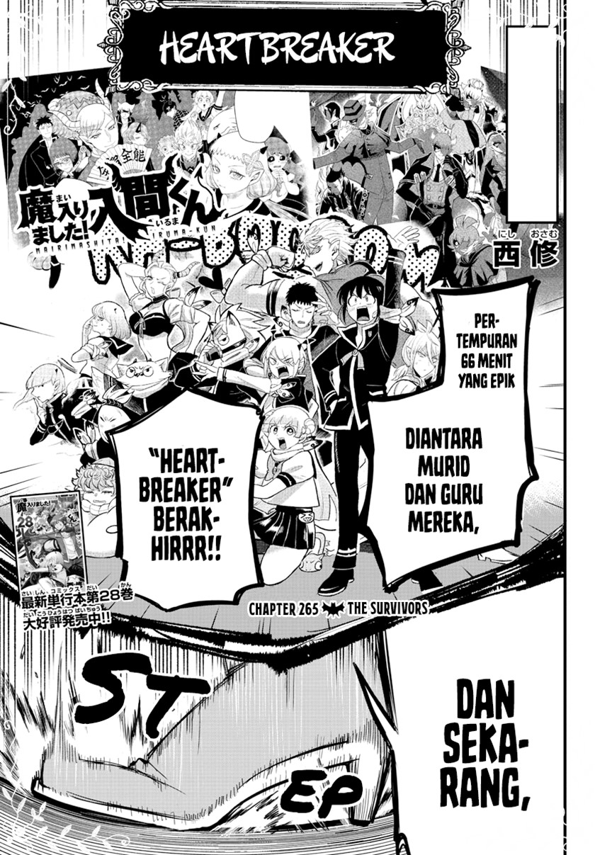 Manga Mairimashita! Iruma-kun Chapter 265 gambar nomor 2