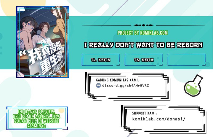 Komik I Really Don’t Want to Be Reborn Chapter 07 gambar nomor 1