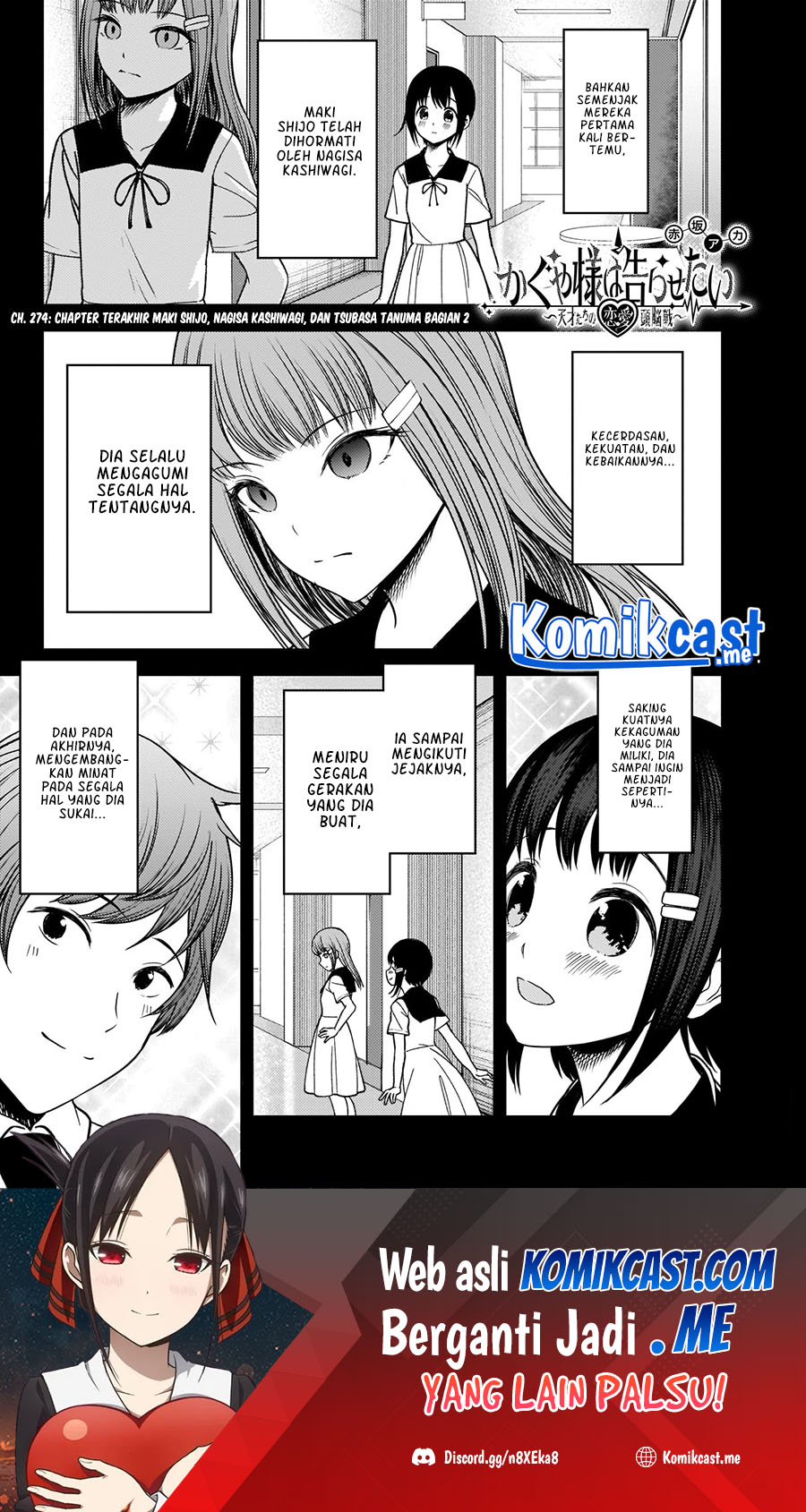 Manga Kaguya-sama wa Kokurasetai – Tensai-tachi no Renai Zunousen Chapter 274 gambar nomor 2