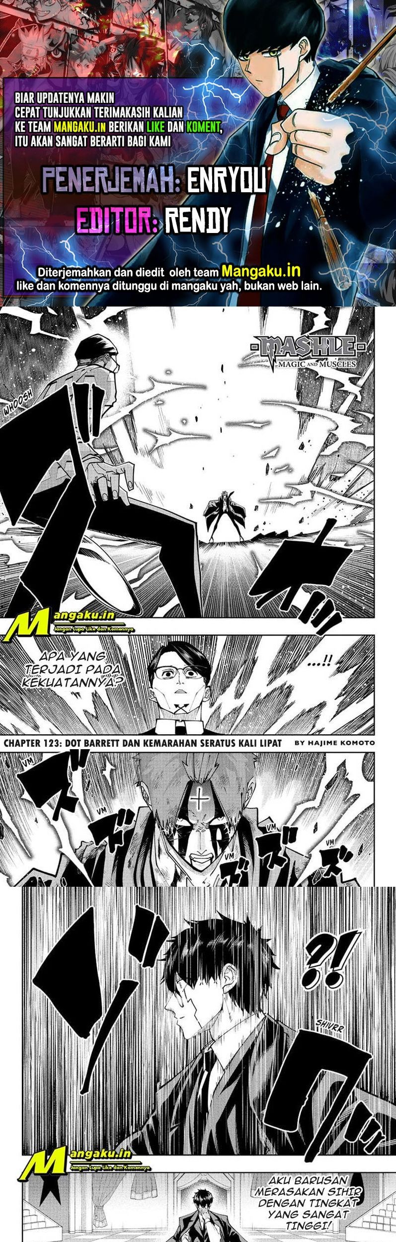 Komik Mashle: Magic and Muscles Chapter 123 gambar nomor 1