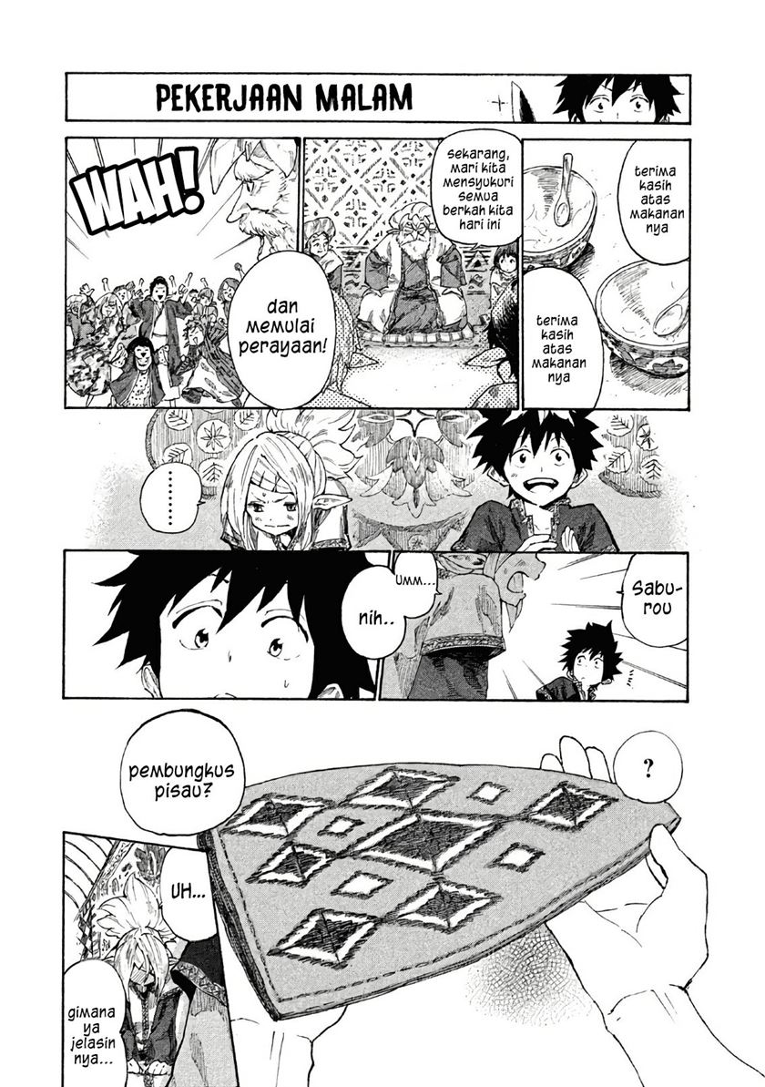 Mazumeshi Elf to Yuubokugurashi Chapter 04 Gambar 9
