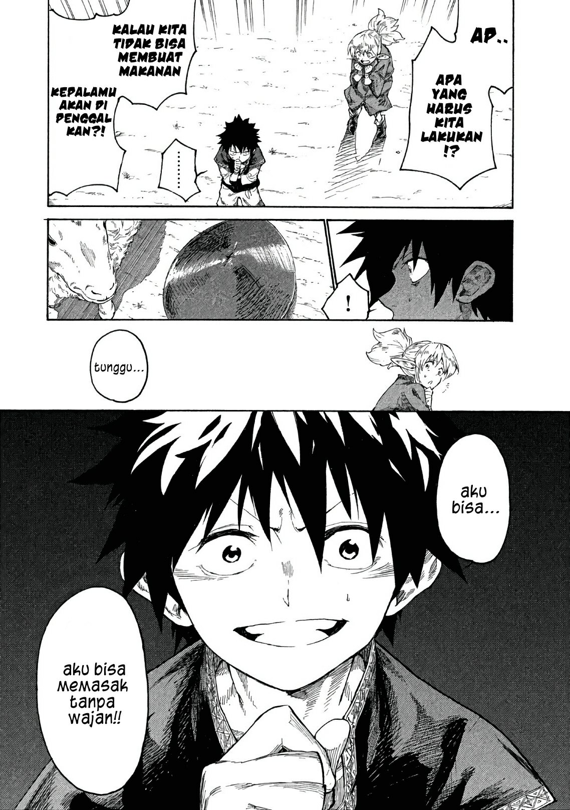 Mazumeshi Elf to Yuubokugurashi Chapter 02 Gambar 23