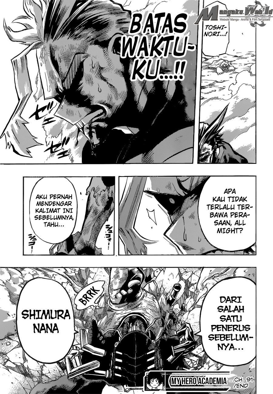 Boku no Hero Academia Chapter 91 Gambar 20