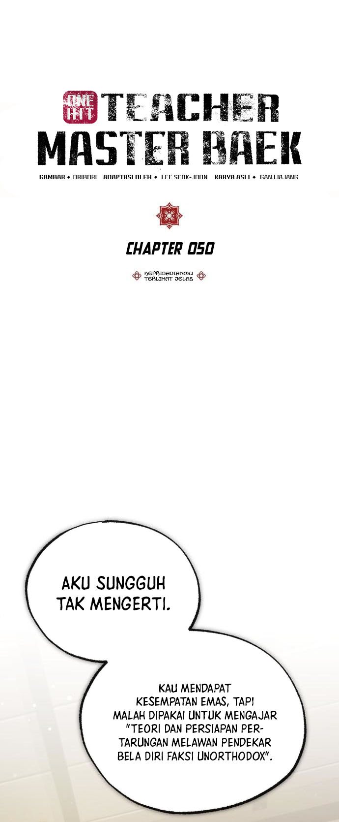 Number One Star Instructor Master Baek Chapter 50 Gambar 8