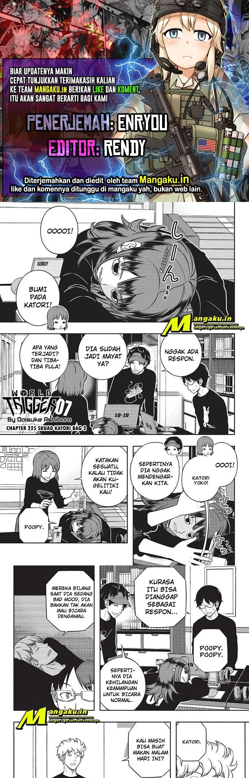 Komik World Trigger Chapter 225 gambar nomor 1