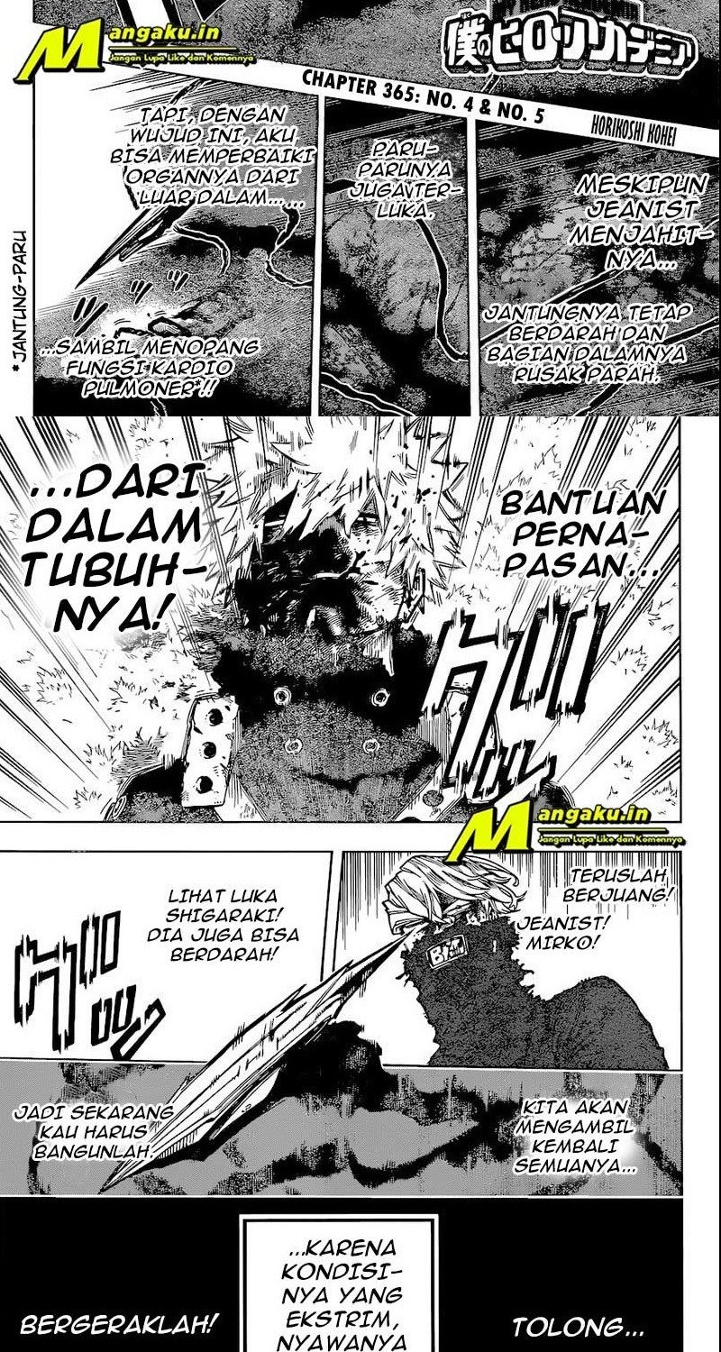Manga Boku no Hero Academia Chapter 365 gambar nomor 2