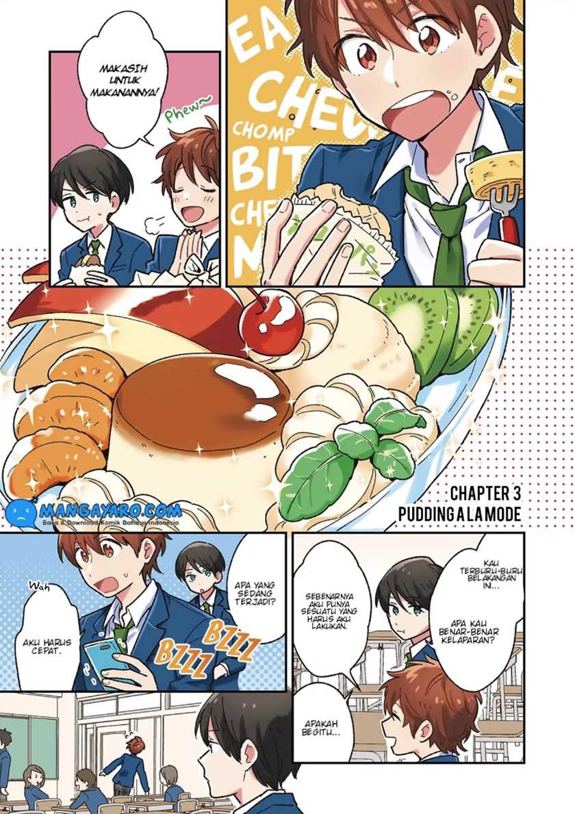 Manga Danshi Koukousei wa Kyou mo Onaka ga Suiteiru Chapter 03 gambar nomor 2